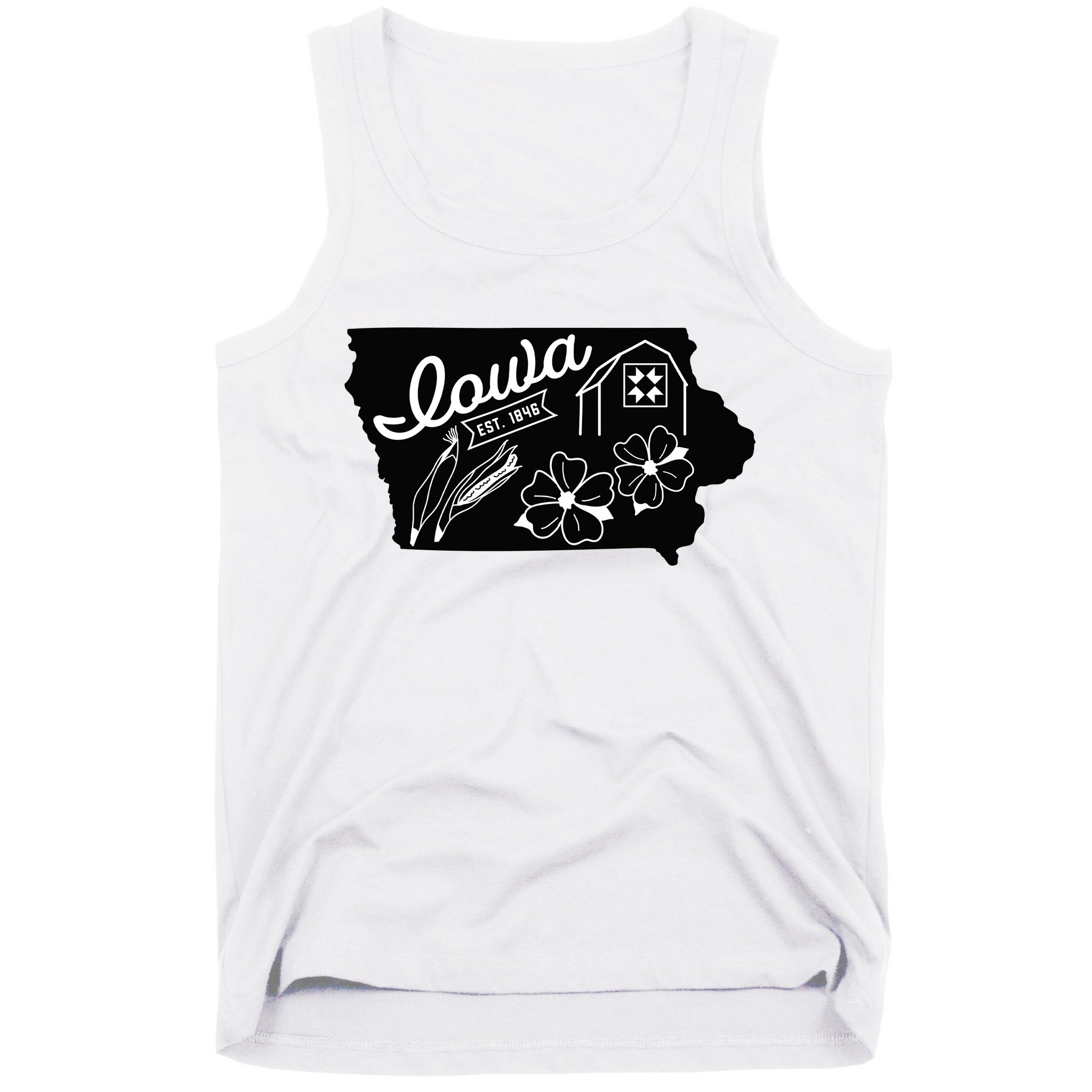 Iowa Est 1846 Iowa Map Iowa Lover Heaven Country Tank Top