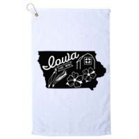 Iowa Est 1846 Iowa Map Iowa Lover Heaven Country Platinum Collection Golf Towel