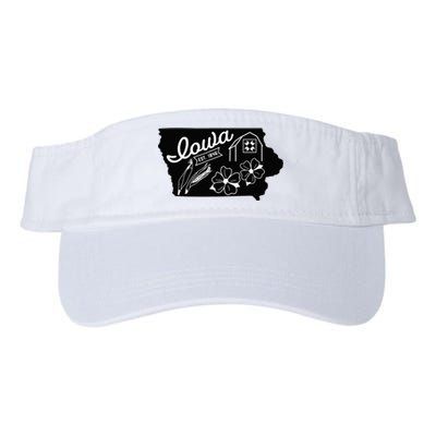 Iowa Est 1846 Iowa Map Iowa Lover Heaven Country Valucap Bio-Washed Visor