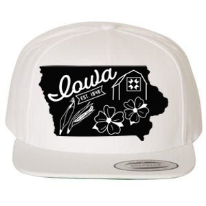 Iowa Est 1846 Iowa Map Iowa Lover Heaven Country Wool Snapback Cap