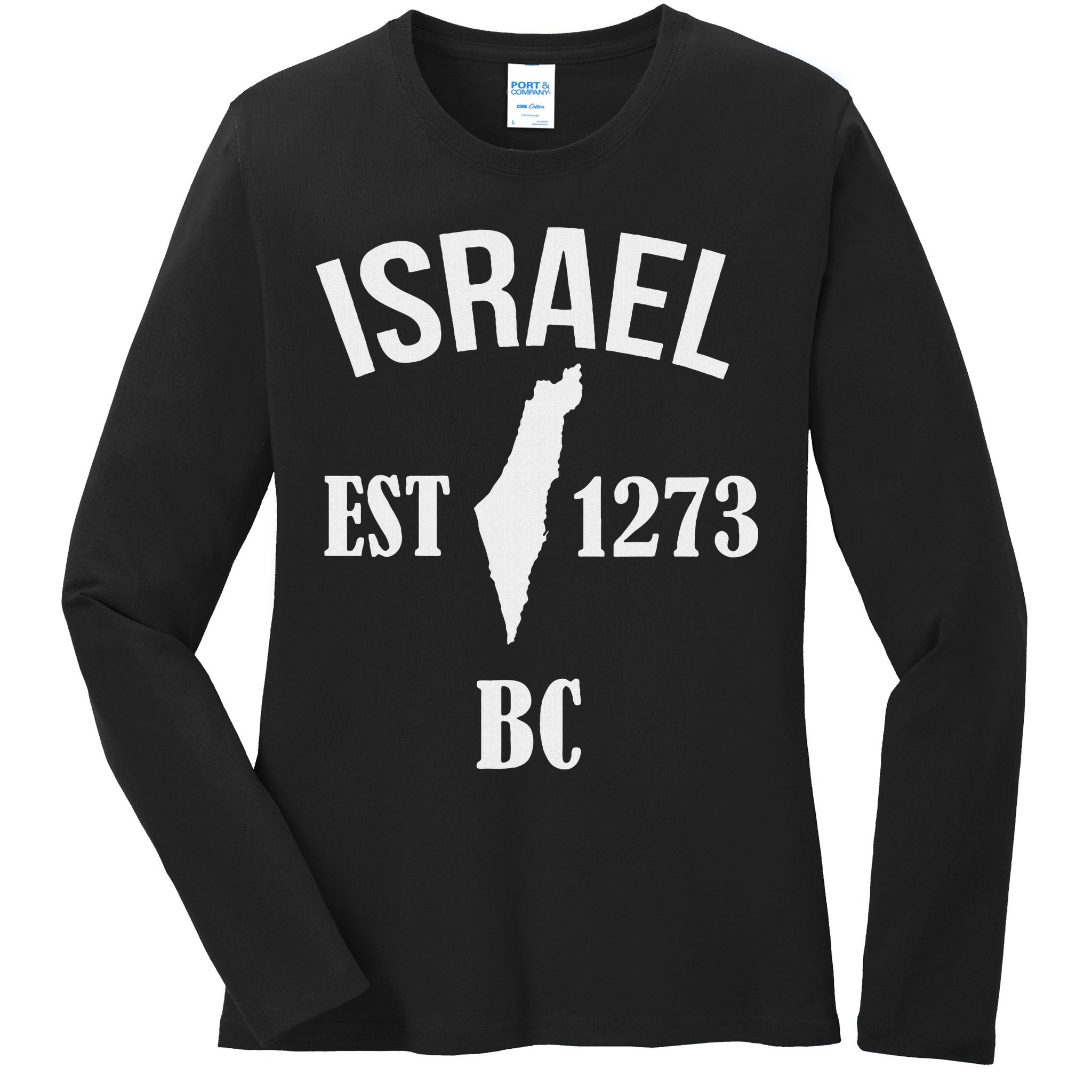 Israel Est 1273 Bc Ladies Long Sleeve Shirt