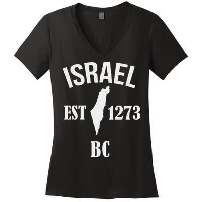Israel Est 1273 Bc Women's V-Neck T-Shirt