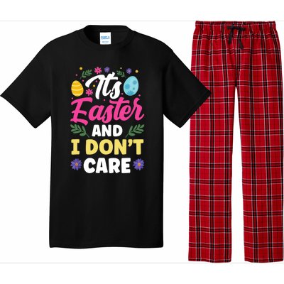 It's Easter And I Don't Care Bunny Happy Sayings Egg Pajama Set