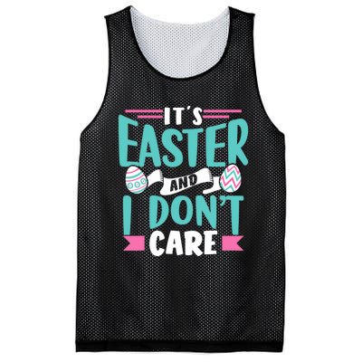 It's Easter And I Don't Care Sayings Egg Happy Bunny Mesh Reversible Basketball Jersey Tank