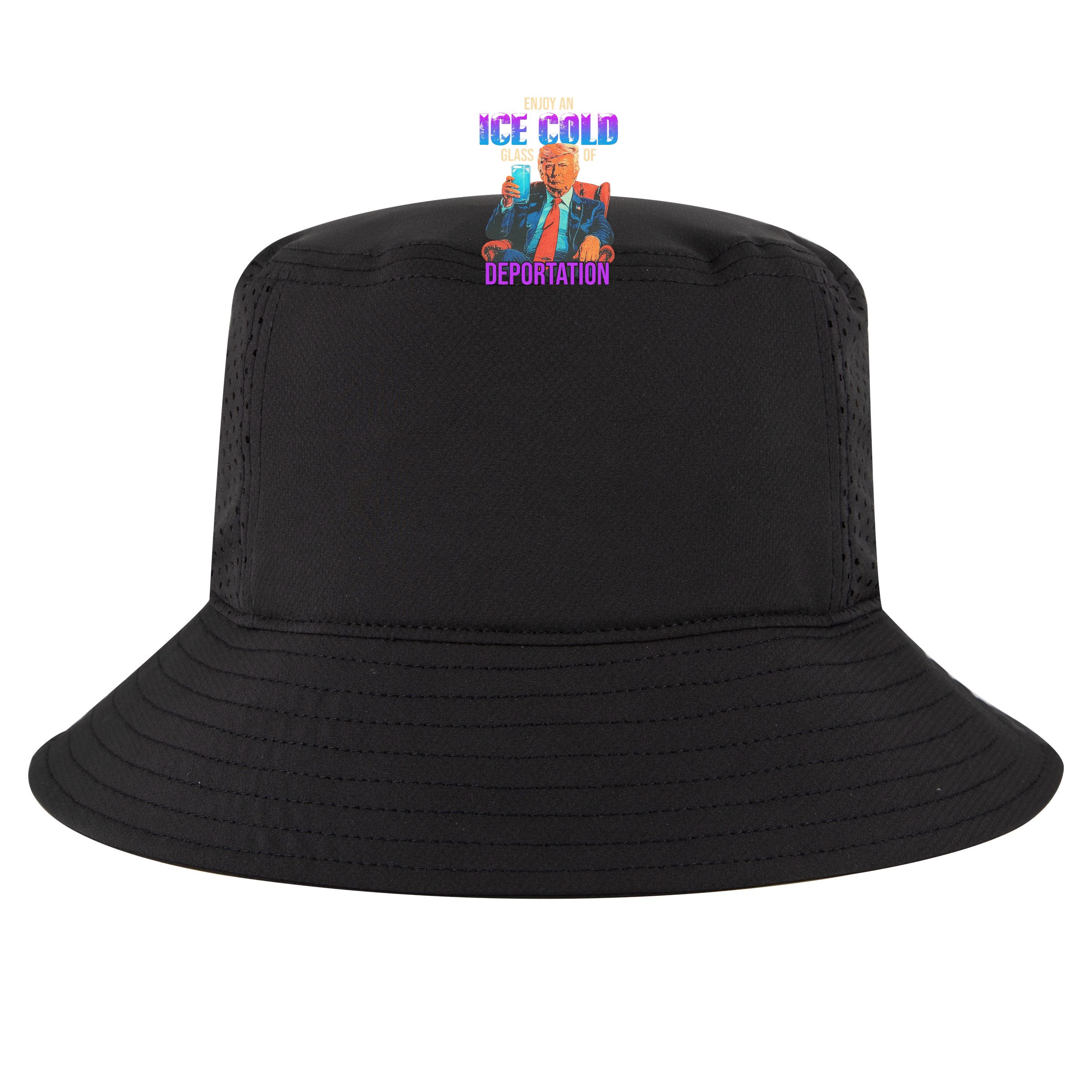 ICE Enjoy An Ice Cold Glass Of Deportation Bucket Hat