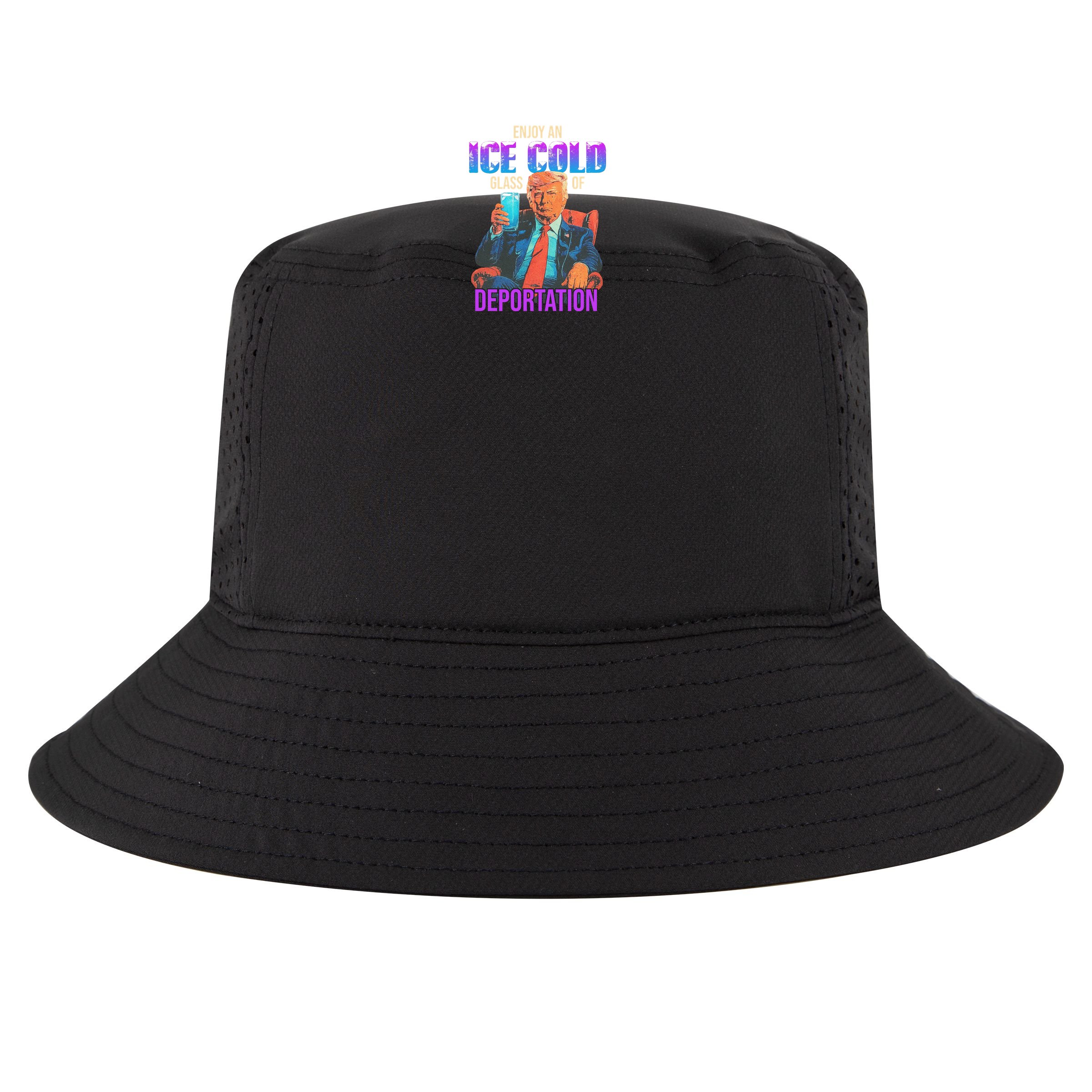 ICE Enjoy An Ice Cold Glass Of Deportation Bucket Hat