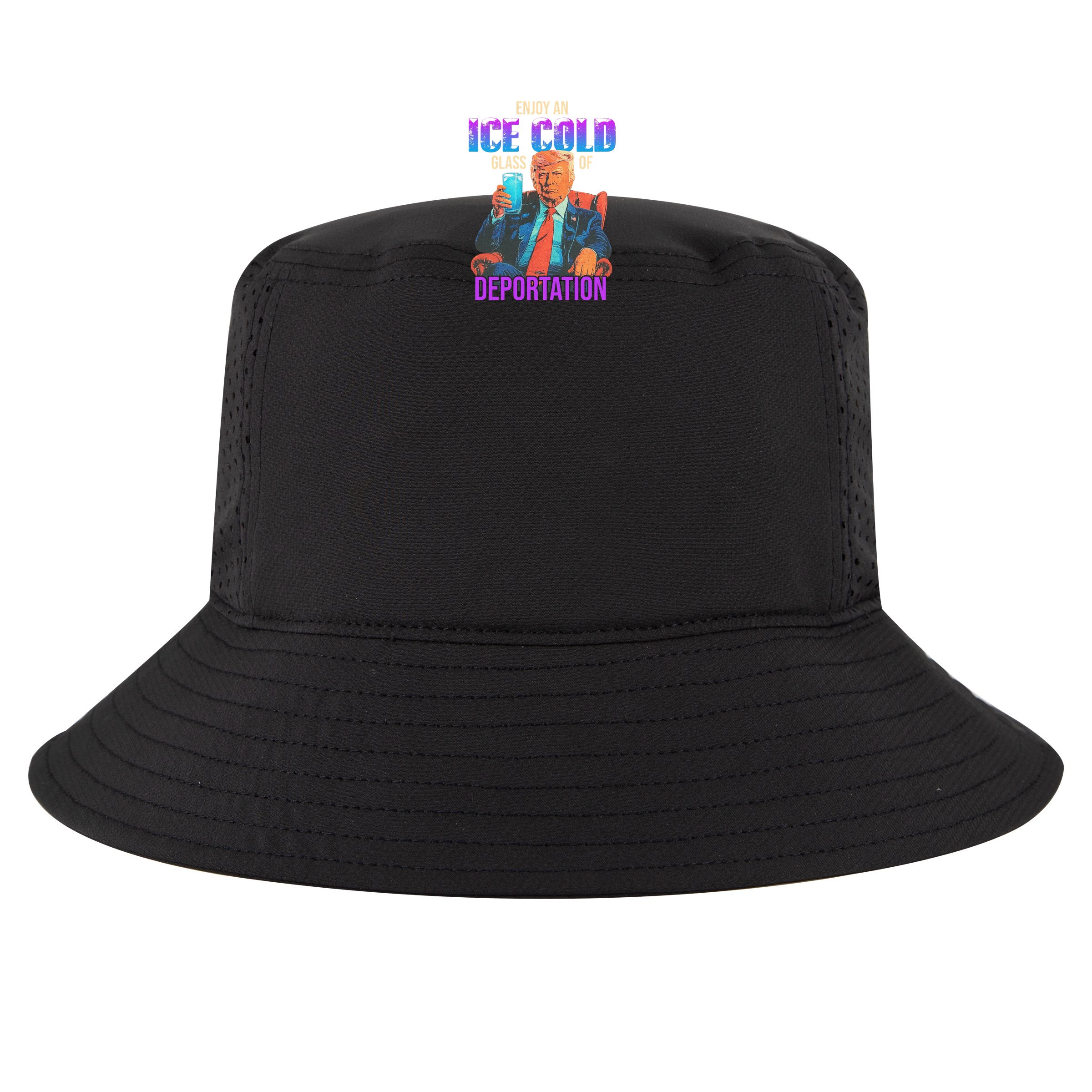 ICE Enjoy An Ice Cold Glass Of Deportation Bucket Hat