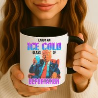 ICE Enjoy An Ice Cold Glass Of Deportation Mug