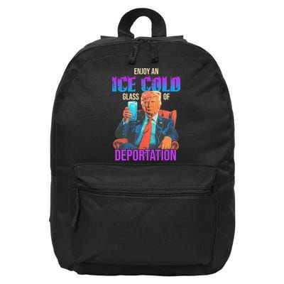 ICE Enjoy An Ice Cold Glass Of Deportation 16 in Basic Backpack