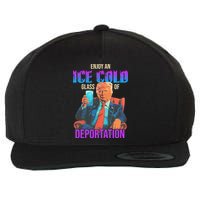 ICE Enjoy An Ice Cold Glass Of Deportation Wool Snapback Cap