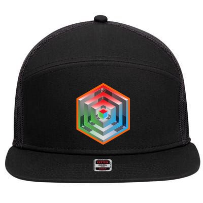 Ingress Echo Anomaly 7 Panel Mesh Trucker Snapback Hat