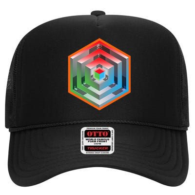 Ingress Echo Anomaly High Crown Mesh Back Trucker Hat