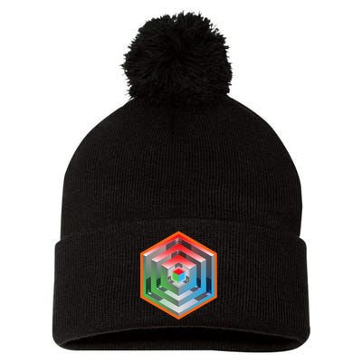 Ingress Echo Anomaly Pom Pom 12in Knit Beanie