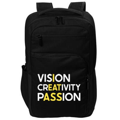 I Eat Ass Vision Creativity Passion Secret Message Gift Cool Gift Impact Tech Backpack