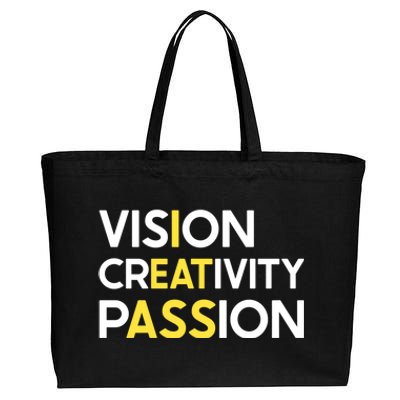 I Eat Ass Vision Creativity Passion Secret Message Gift Cool Gift Cotton Canvas Jumbo Tote