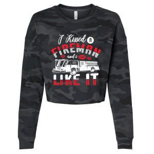 I Ed A Fire And I Like It Firefighter Friend Gift Cropped Pullover Crew