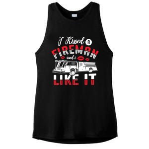 I Ed A Fire And I Like It Firefighter Friend Gift Ladies PosiCharge Tri-Blend Wicking Tank