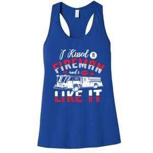 I Ed A Fire And I Like It Firefighter Friend Gift Women's Racerback Tank