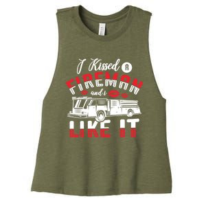 I Ed A Fire And I Like It Firefighter Friend Gift Women's Racerback Cropped Tank