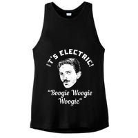 Its Electric Boogie Woogie Woogie Funny Ladies PosiCharge Tri-Blend Wicking Tank