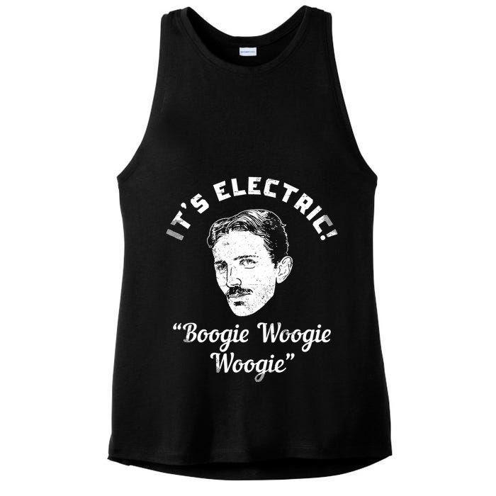 Its Electric Boogie Woogie Woogie Funny Ladies PosiCharge Tri-Blend Wicking Tank