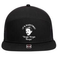 Its Electric Boogie Woogie Woogie Funny 7 Panel Mesh Trucker Snapback Hat
