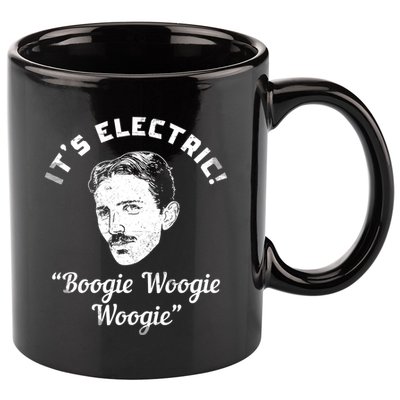 Its Electric Boogie Woogie Woogie Funny 11oz C Handle Ceramic Mug