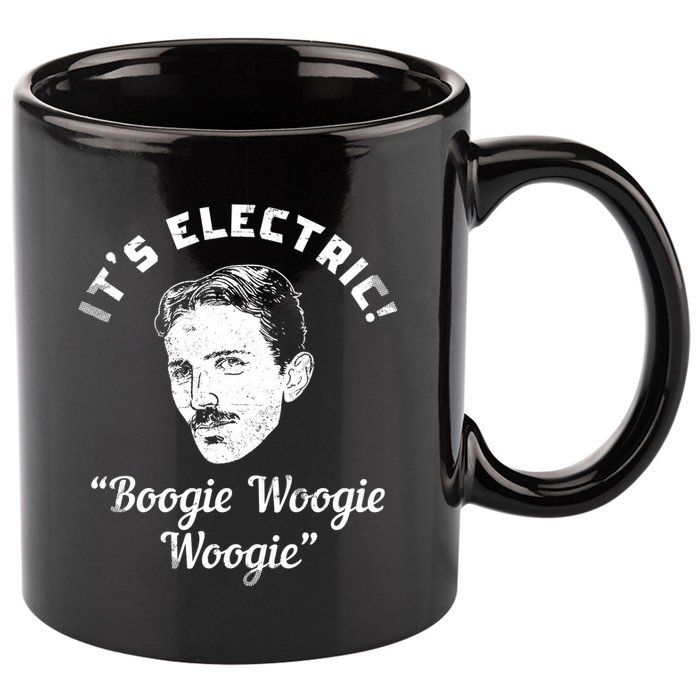 Its Electric Boogie Woogie Woogie Funny 11oz C Handle Ceramic Mug