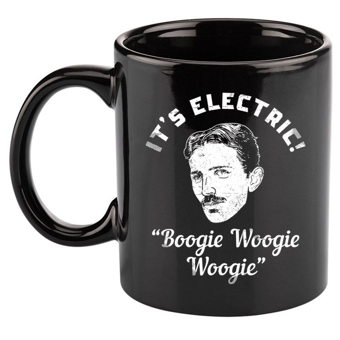 Its Electric Boogie Woogie Woogie Funny 11oz C Handle Ceramic Mug