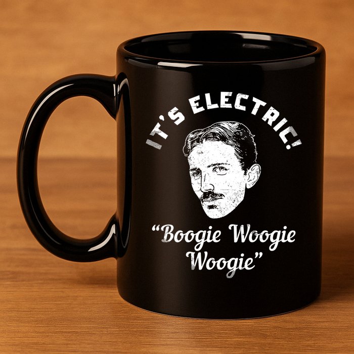 Its Electric Boogie Woogie Woogie Funny 11oz C Handle Ceramic Mug