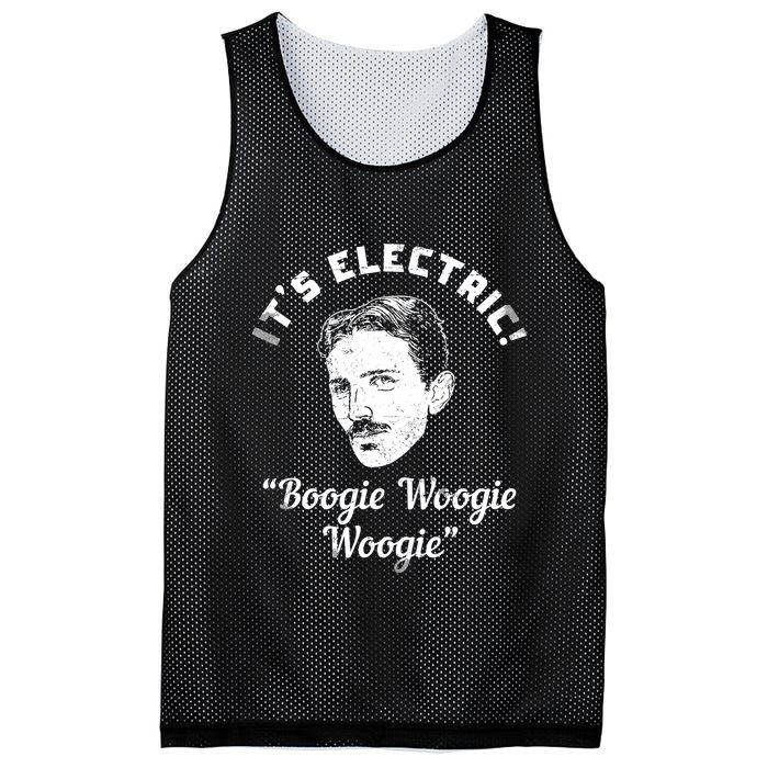 Its Electric Boogie Woogie Woogie Funny Mesh Reversible Basketball Jersey Tank