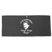 Its Electric Boogie Woogie Woogie Funny Large Microfiber Waffle Golf Towel