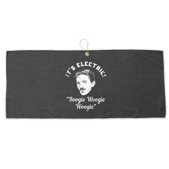 Its Electric Boogie Woogie Woogie Funny Large Microfiber Waffle Golf Towel