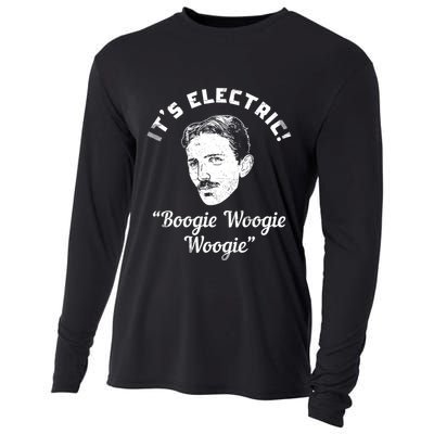 Its Electric Boogie Woogie Woogie Funny Cooling Performance Long Sleeve Crew