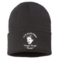 Its Electric Boogie Woogie Woogie Funny Sustainable Knit Beanie