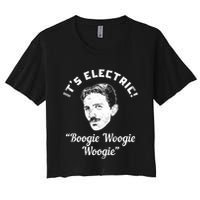 Its Electric Boogie Woogie Woogie Funny Crop Top