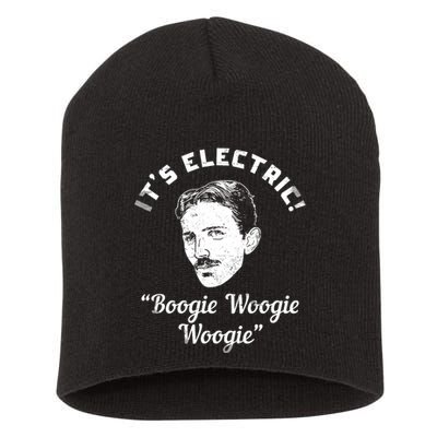 Its Electric Boogie Woogie Woogie Funny Short Acrylic Beanie
