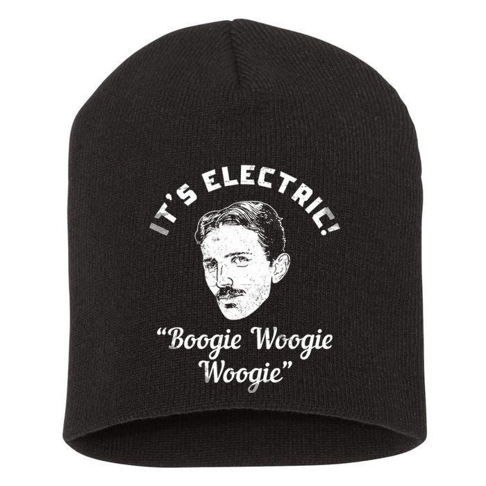 Its Electric Boogie Woogie Woogie Funny Short Acrylic Beanie
