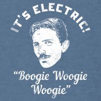 Its Electric Boogie Woogie Woogie Funny Garment-Dyed Sweatshirt