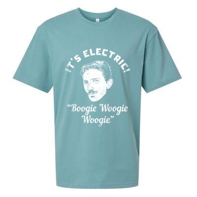Its Electric Boogie Woogie Woogie Funny Sueded Cloud Jersey T-Shirt