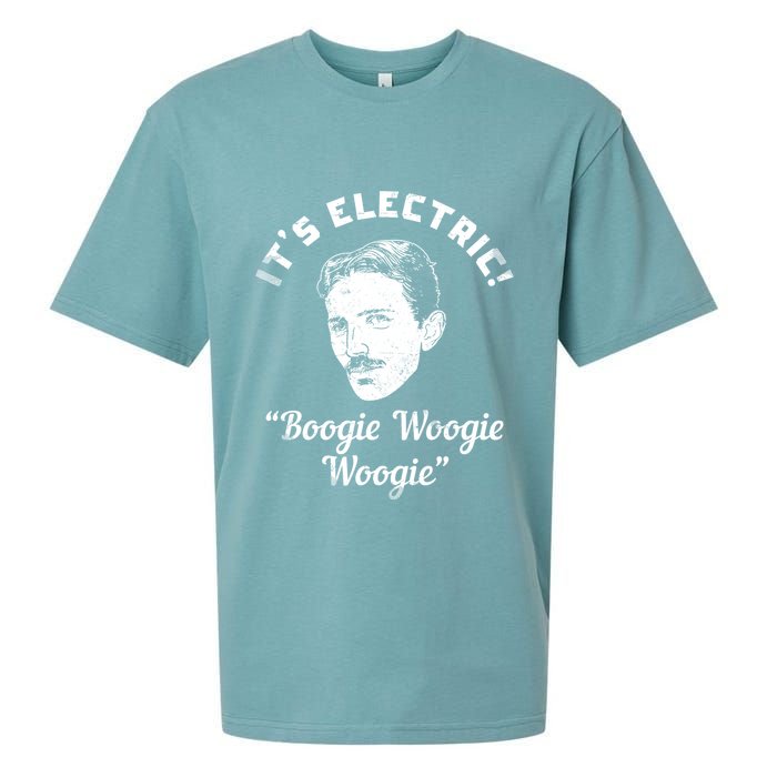 Its Electric Boogie Woogie Woogie Funny Sueded Cloud Jersey T-Shirt