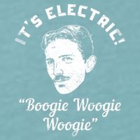 Its Electric Boogie Woogie Woogie Funny Sueded Cloud Jersey T-Shirt