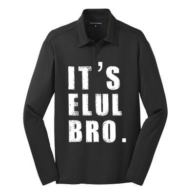 ItS Elul Bro Shofar Rosh Hashanah The King Is In The Field Gift Silk Touch Performance Long Sleeve Polo