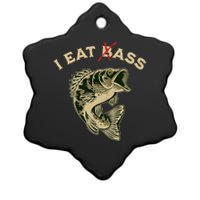 I Eat Bass Ceramic Star Ornament