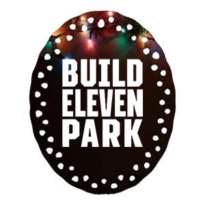 Indy Eleven Build Eleven Park Ceramic Oval Ornament