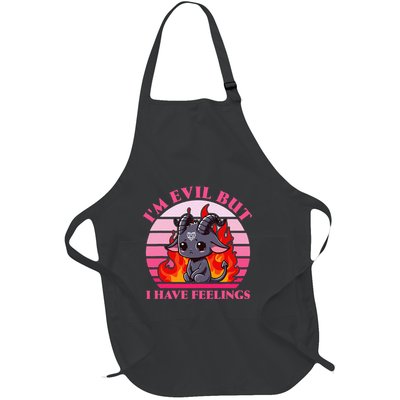 IM Evil But I Have Feelings Full-Length Apron With Pockets