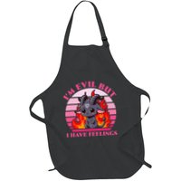 IM Evil But I Have Feelings Full-Length Apron With Pockets