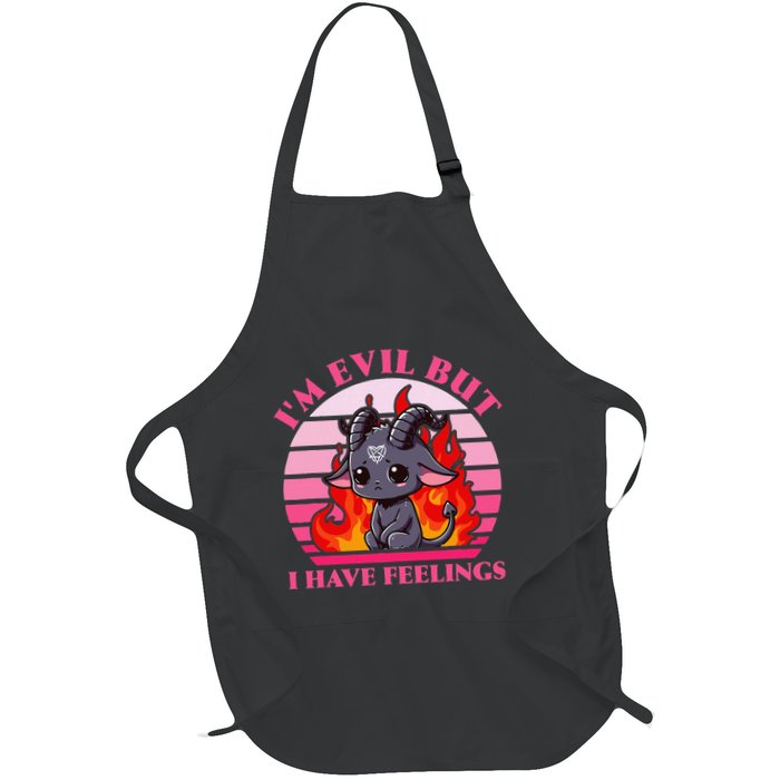 IM Evil But I Have Feelings Full-Length Apron With Pockets