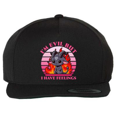 IM Evil But I Have Feelings Wool Snapback Cap