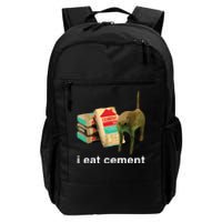 I Eat Cement Cursed Cat Funny Oddly Specific Dank Meme Daily Commute Backpack